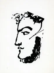 Portret van Adam Mickiewicz, c.1830s (pen en inkt op papier)